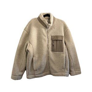 Polham Japan Sherpa Heavy Weight Jacket Front Pocket Beige Men XXL